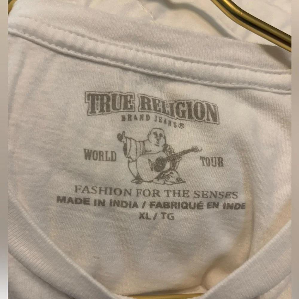 True Religion White Graphic Tee